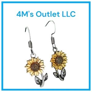 Sunflower Dangle Earrings